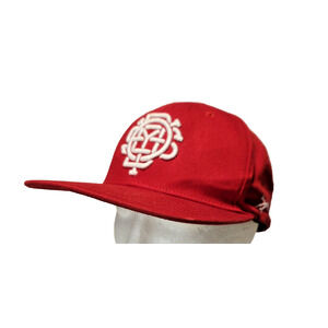 1985 Odyssey ODSY Red Embroidered White Logo Adjustable Snapback Hat Ball Cap